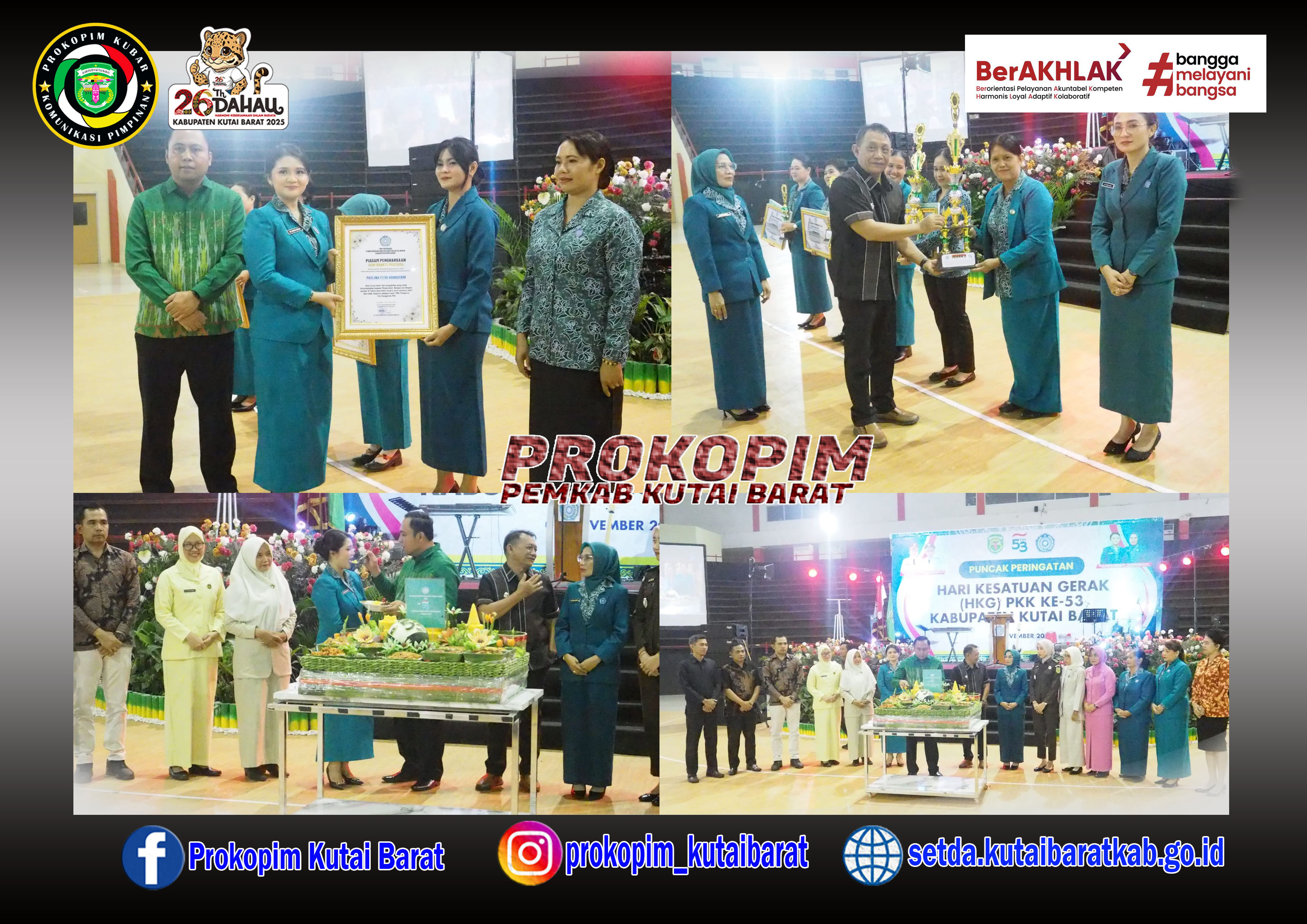 Kecamatan Barong Tongkok Raih Juara Umum, Bupati Tutup Secara Resmi HKG PKK ke-53 Kutai Barat